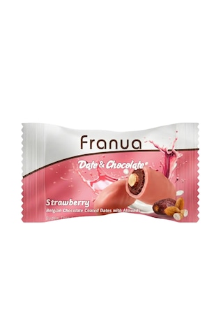 Çilekli Belçika Çikolatalı Hurma Bademli 125 G