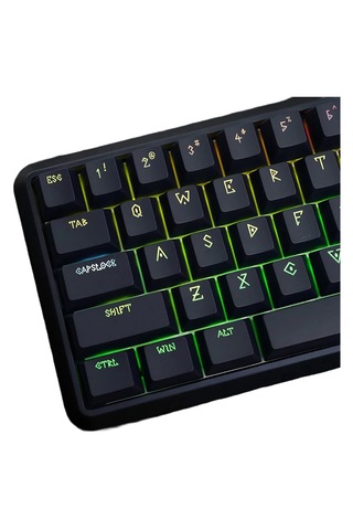 Waızowl Lightning 60 Siyah %60 Raesha Manyetik Switch 8k Hz Hall Effect Hotswap Rgb İngilizce Gaming Klavye