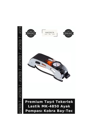 Premium Taşıt Tekerlek Lastik Mk-4850 Ayak Pompası Kobra Bay-tec