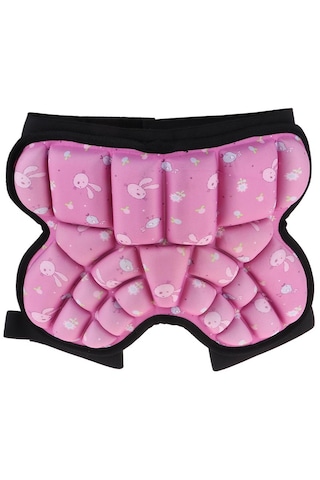 Homyl 3d Yastıklı Kalça Koruyucu Kısa Çocuk Butt Pad Pembe Pembe