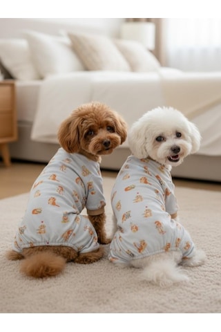 Bejjy Pamuklu Köpek Tulum Pijama