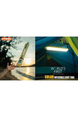 Ebitda Ztarx Patent Açık Katlanır Şişme Kamp Işık Yeşil, Taşınabilir, Usb Şarjlı, Güç Bankası, Su Dayanıklı, Uzun Süreli Aydınlatma Yeşil