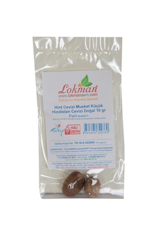 Lokman Avm Hint Cevizi Muskat Küçük Hindistan Cevizi Doğal 10 G