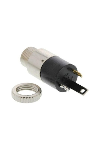Stereo Jack - 3.5 Mm - Dişi - Trs - Panel Tip - Ön Somunlu