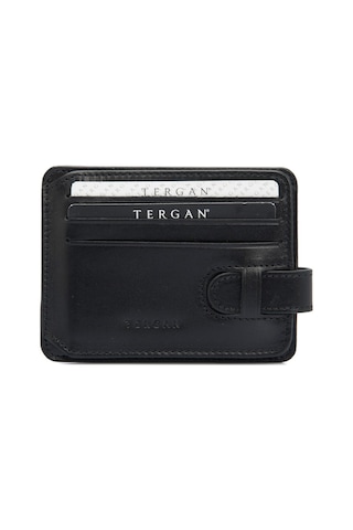 Tergan Siyah Deri Erkek Kredi Kartlık 01533B06
