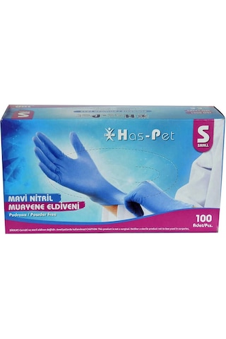 Pudrasız Mi Nitril Eldiven Küçük Boy S 100 Lü Paket