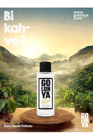 Golonya Kuru Kahve Kokulu Cam Şişe Kolonya 250 ML