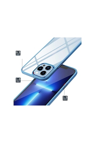Apple Uyumlu iPhone 13 Kılıf Zore Krom Kapak Lavendery Gray