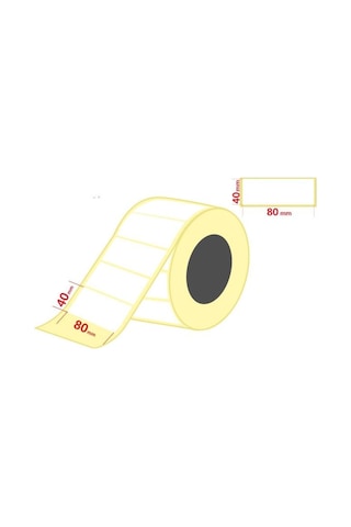 Termal Etıket Rulosu 40x80 1000 Lı Diğer