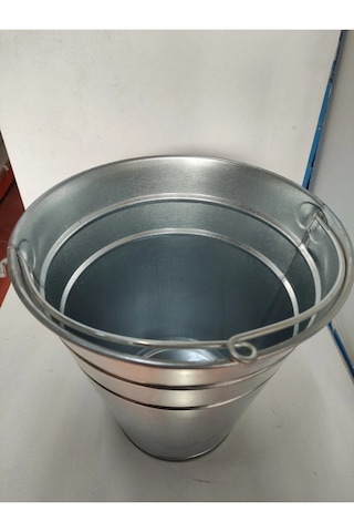 Su Taşima Kovası Çöp Kovası 29 Cm X 30 Cm Krom Renk 9 Litre Kapasiteli 1 Adet Gönderilir