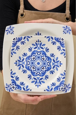 Karaca  Square Bone Miranda 24 Parça 6 Kişilik Yemek Takımı