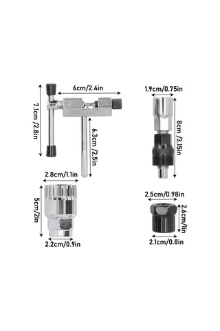 Bisiklet Dişli Krank Zincir Sökme Takma Onarım Aracı Kiti 4 Adet Bisiklet Tamir Seti