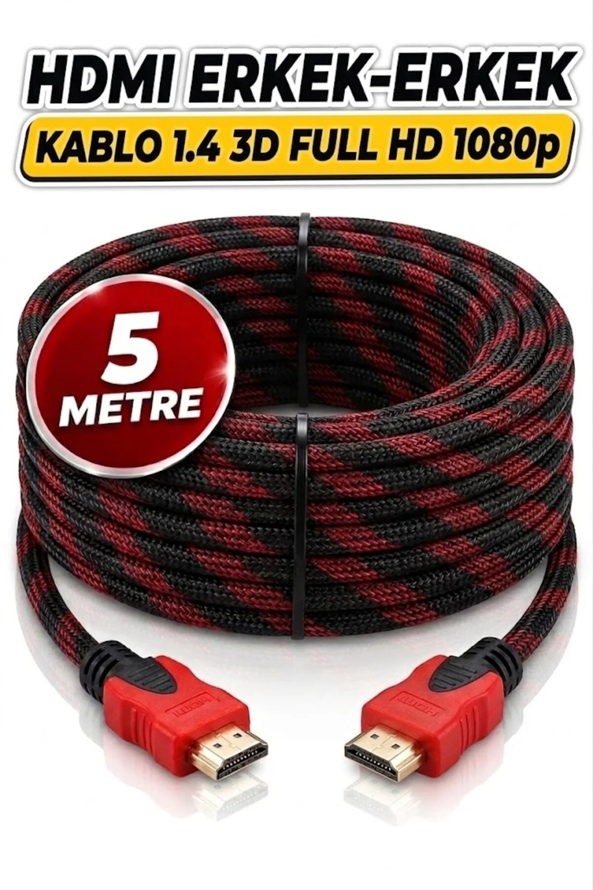 5 Metre 5mt Hdmı 1.4 Örgülü Kablo Sargılı Hdtv Hdmı Kablo 1080p Hdmı Uyumlu Hdmı Dijital Kablo Tv Bilgisayar Yüksek Hızlı 10m Hd Kablo 001