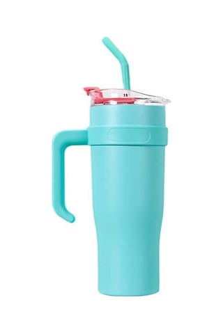 Ulzyvf Ve Tutar Termos, Sızdırmaz Sıcak/soğuk Seyahat Saat Pipetli Paslanmaz Oz Kapaklı Çelik Bardağı 40 12 - Mg