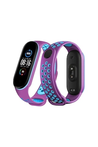 Mey İthalat Mi Band 6 Spor Delikli Kordon - Mor-mavi