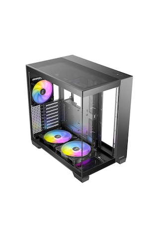 Antec C8 Argb Black Temperli Camlı Type-c X1 Dual Chamber Full Tower E-atx Gaming Kasa