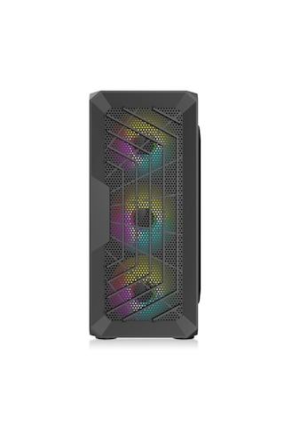 Raynox Dark Black Pc Case Case+4 Fan