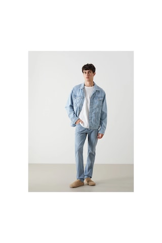 LC Waikiki Lcw Jeans Standart Kalıp Erkek Jean Ceket Lıght Indıgo Rod