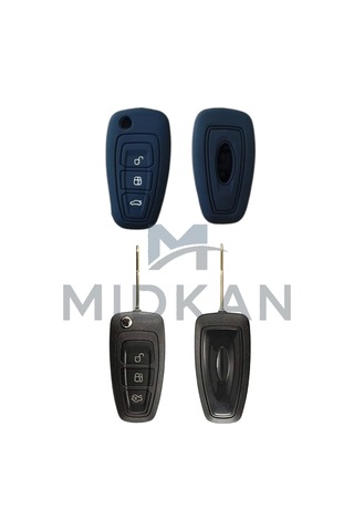 Focus 3 Silikon Anahtar Kılıfı 2011-2014 Siyah Renk