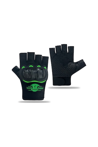 Unisex Siyah Profesyonal Korumalı Motosiklet Eldiveni Dokunmatikli Motorsiklet Siyah