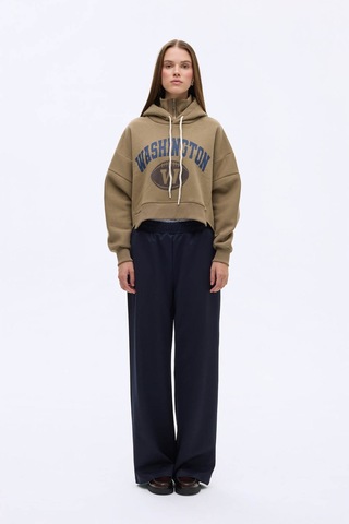 Quzu Haki Kadın Sweatshirt Swt00814 Haki