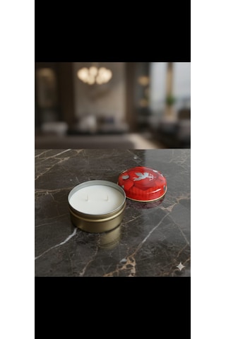 Cozy Nights Tarçın & Vanilya Kokulu El Yapımı Doğal Soya Mumu Happy Blaze Candle Koyu Bordo
