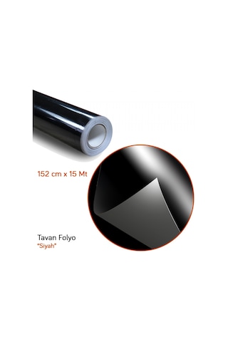 Guard Tavan Kaplama 152 Cm X 15 Mt Parlak Siyah 3 Katman