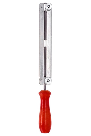 Youmex Ahşap Saplı Çelik Zımpara, Motorlu Testere İçin Pas Koruyucu, 4.0mm Manuel Keskinleştirici Alet