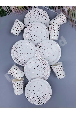 Love Land Tek Kullanımlık Tabak Çanağı 12 Kişilik: 18 Cm Tabaklar, 250 Ml Bardaklar 168209224 Diğer