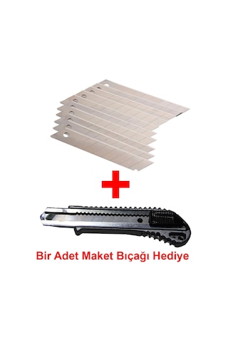 10'Lu Maket Bıçağı Ucu + Alüminyum Maket Bıçağı