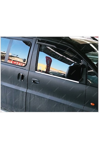 Hyundai Starex Krom Cam Çıtası 2 Parça 2004 ve Üzeri P.Çelik