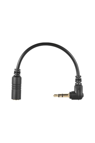 Sandwich Telefon Mikrofonu Bilgisayara & Dslr Kameralara Uygun 3.5mm 4-pol Kadın-3-pol Erkek Adaptör Kablosu 13cm