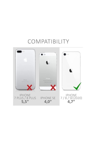 Teknomoda Apple iPhone Se 2020 Kilif Simli Sulu Uyumlu iOS Menü Ikon Silikon 537097907