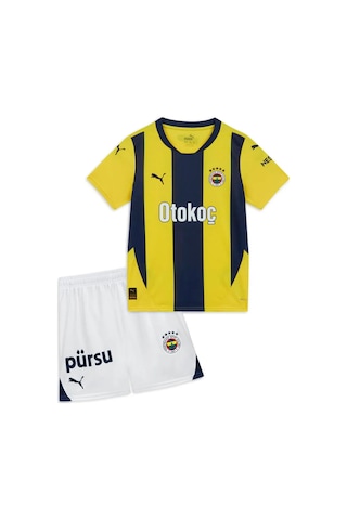 Fenerbahçe Puma 2024/25 İç Saha Çocuk Sarı Futbol Forma Takımı 77536501 Sarı - Lacivert