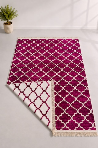Kilim Paspas Çok Amaçlı Halı Makinede Yıkanabilir Toz Yapmaz Fuşya