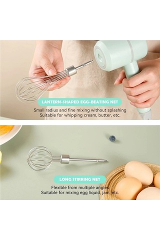 Ulzyvf Taşınabilir Blender Mikser Yeşil, Kırmızı Mutfak Aletleri El Mikseri Yeşil