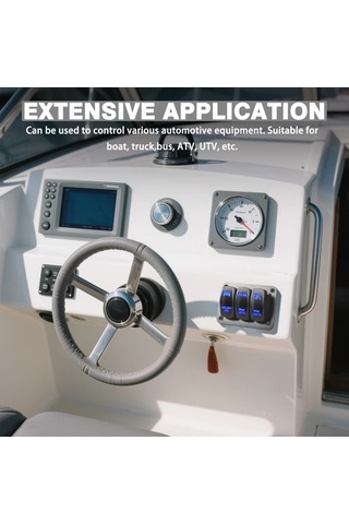 Motion003 O3l B Uc Joystick Anahtarlı Aluminyum Panel Onceden Baglı Anahtarlar Mavi Led Arabalar Tekne Yatlar Rv Kamyonlar Icin Pilsiz