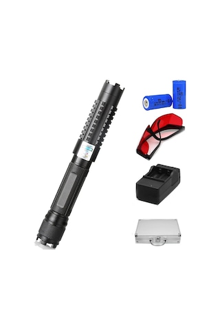 Uzun Mesafeli 450nm Yakıcı Şarjlı Mavi Lazer Pointer