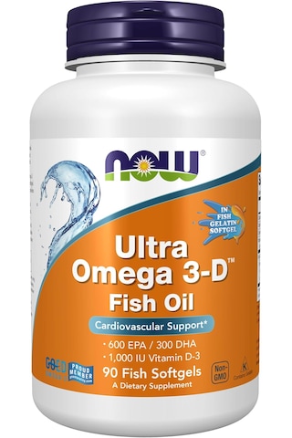 Now Ultra Omega 3-d , Omega 3 Fish Oil 1200 Mg Epa 600 Dha 300 +