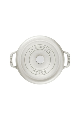 Döküm Tencere Yuvarlak 26 Cm Beyaz Beyaz