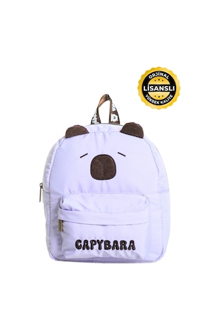 Capybara Orijinal Lisanslı Çocuk Okul /anaokulu Çantası, 3d Lila