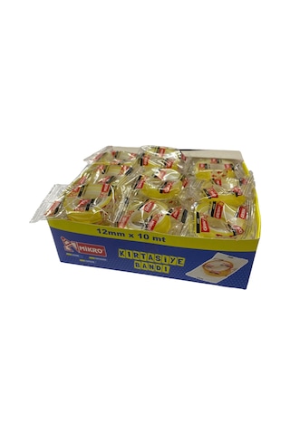 Mikro Kırtasiye Bandı 12mmx10m 36 adet