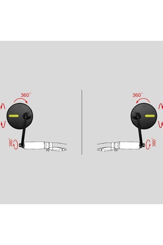 Lexis Flank 96 Universal Gidon Ucu Bağlantılı Bisiklet/e-bike/e-scooter/atv/motosiklet Aynası