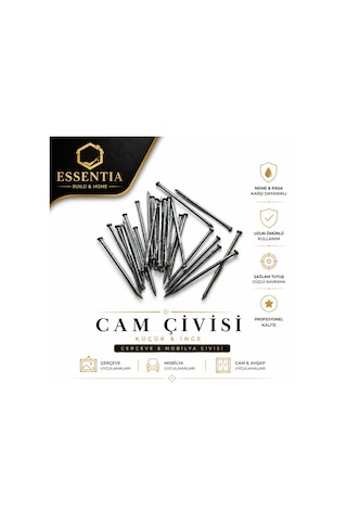Cam Çivisi 100 Lü Küçük İnce Çivi, Çerçeve Ve Mobilya Çivisi Diğer