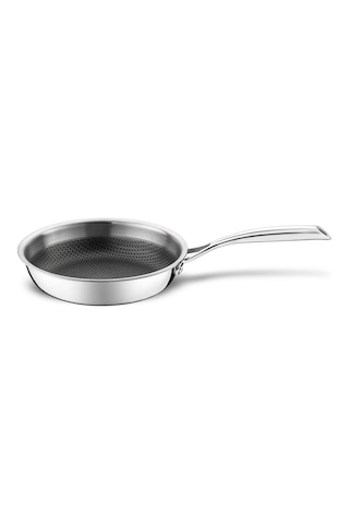 Jumbo Gourmet 3ply İndüksiyon Tabanlı Çelik Tava 24 Cm Gri
