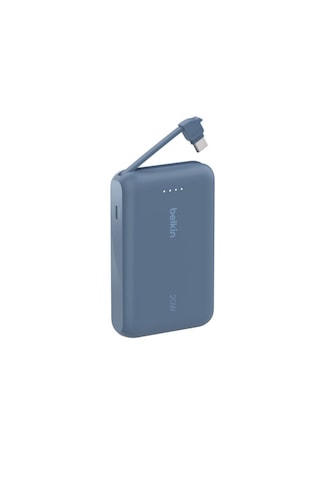 Belkin Boostcharge Powerbank, Type-c Kablolu 10k Pd 20w, Mavi