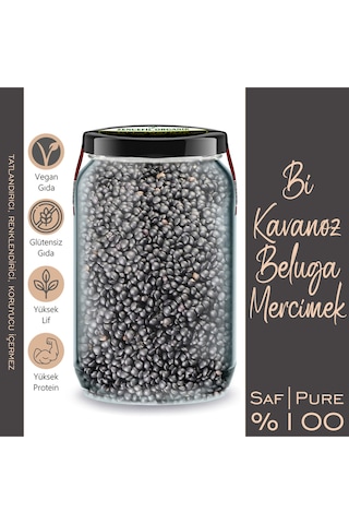 6'lı Gurme Baklagil Set Bi Kavanoz 660 Cc. Cam Kavanozlar Siyah Nohut Mercimek Kırmızı Fasulye Kinoa