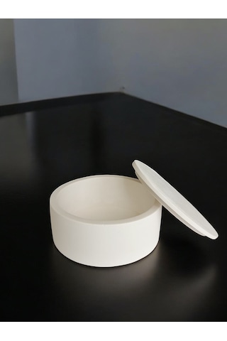 Kapaklı Dekoratif Yuvarlak Saklama Kutusu, Yuvarlak Obje, Ev Dekoru