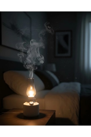 Mey İthalat 280 Ml Retro Tasarım Led Işıklı Usb Nemlendirici Aroma Difüzör