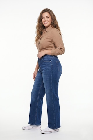 Dekploy Kadın Yüksek Bel Wide Leg Denim Bol Pantolon Bgl-st05449 K.mavi